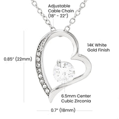 A heartbeat away - Forever Love Necklace