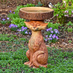 Outdoor Bird Feeder and Garden Decorations (Dog & Rooster)